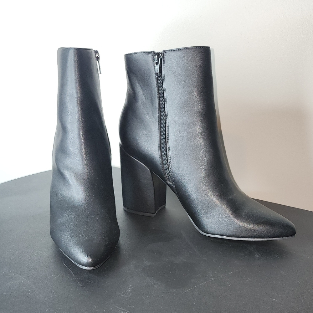 Sugar Black Heeled Boots with Stiletto Heel
